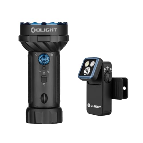 OLIGHT Marauder Mini 2 High Lumen Flashlight 5 Lighting Modes with Oclip 2 Pro Rechargeable Clip-on Flashlight