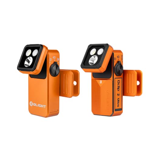 OLIGHT Oclip 2 Pro EDC Rechargeable Flashlight Clip Light Bundle with Oclip 2 Ultra EDC Rechargeable Flashlight