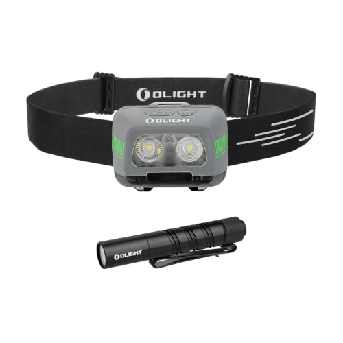 OLIGHT I3T 2 EOS Pocket Small EDC Flashlight Bundle with EasyWave LED Headlamp 3X AAA Battery Powered (Batteries Included)
