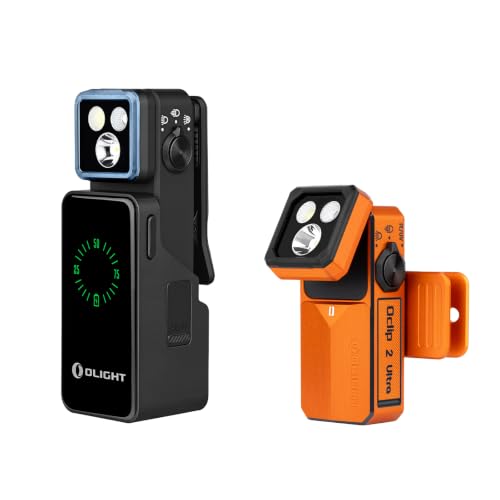 OLIGHT Oclip 2 Pro Premium EDC Rechargeable Flashlight Clip Light Bundle with Oclip 2 Ultra