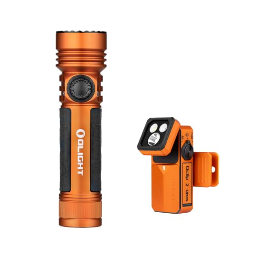 OLIGHT Oclip 2 Ultra EDC Rechargeable Flashlight Clip Light Bundle with Seeker 4 Pro Rechargeable Flashlight