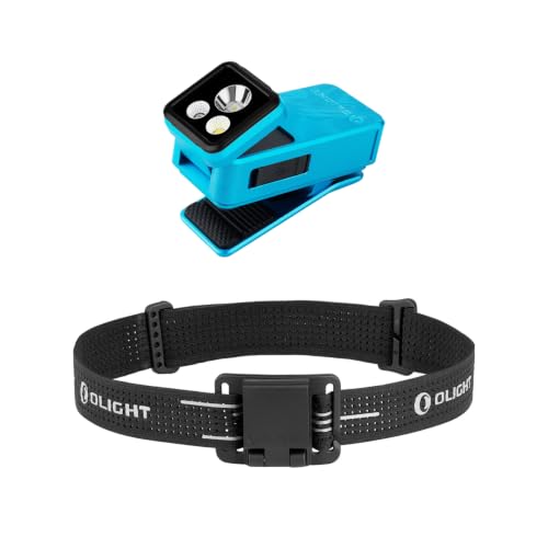 OLIGHT Oclip 2 Pro EDC Rechargeable Flashlight Clip Light Bundle with Oclip Series Headlamp Strap